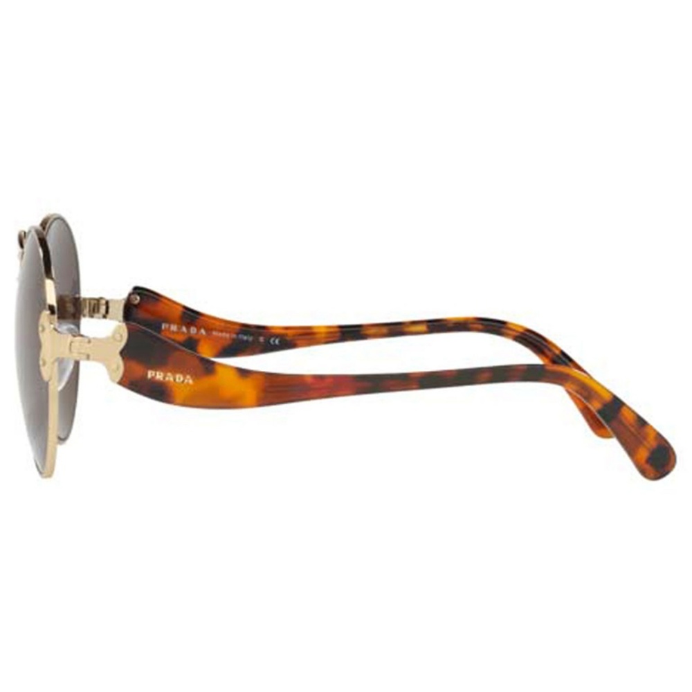 Prada Sunglasses Pale Gold/Silver w/Green - Picture 3 of 5